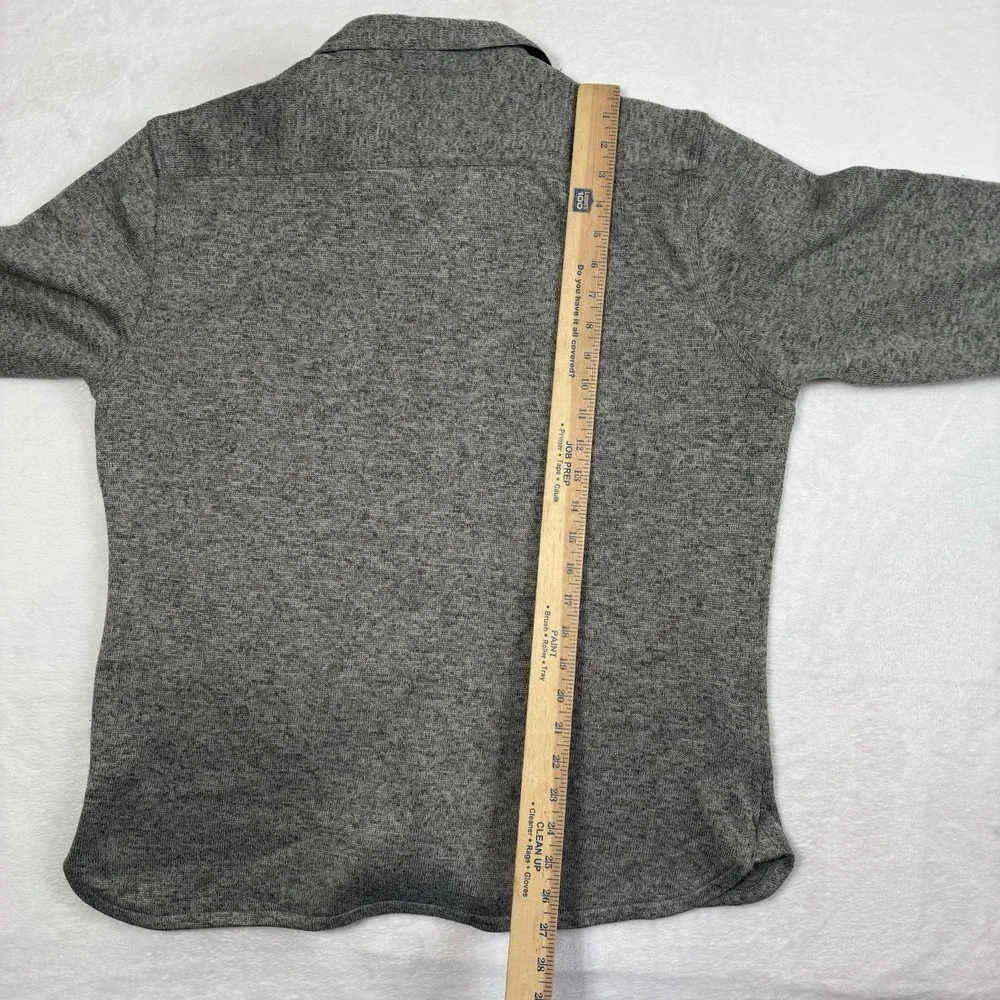 Levi's Shirt Jacket Shacket Gray Button Up Fleece Collared Men's Large - Picture 7 of 8